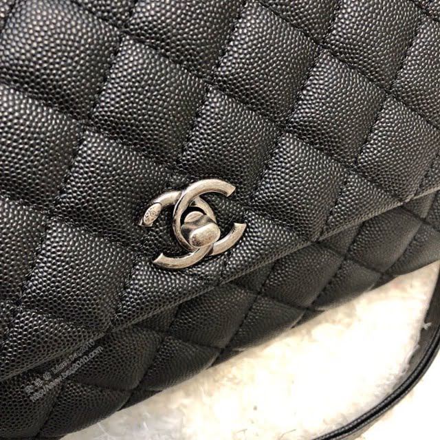 Chanel女包 92990 Chanel鏈條包 小顆粒球紋皮 最頂級複刻手工製作 香奈兒爆款小號手提女包  djc3948
